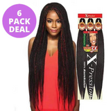 ( 5 + 1 FREE) 52" X-Pression Ultra Braid Pre-Stretched 3X Braiding Hair By Outre