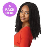 (5 + 1 FREE) 12" Twisted Up X-Pression Springy Afro Twist 3X By Outre