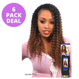 (5 + 1 FREE) Water Wave 22" FreeTress Synthetic Crochet Hair by Shake-N-Go