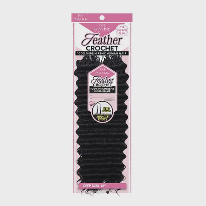 Mayde UH Feather Crochet Deep Curl 18"