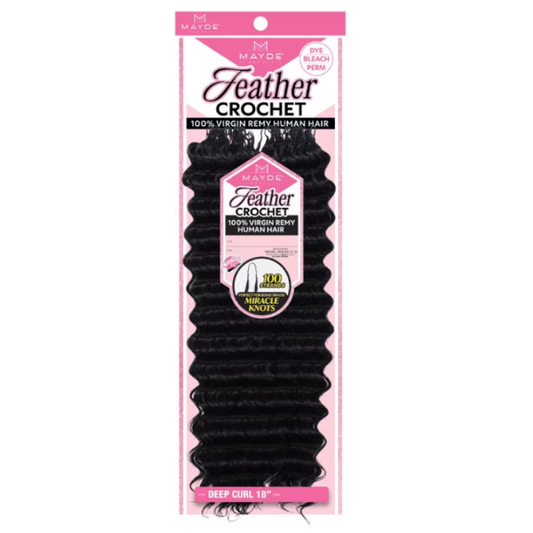 Mayde UH Feather Crochet Deep Curl 18"