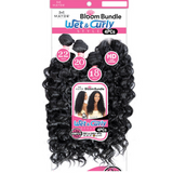 WET & CURLY 4PCS (18"20"22"+CL) " Synthetic Bloom Bundle Weave by Mayde Beauty