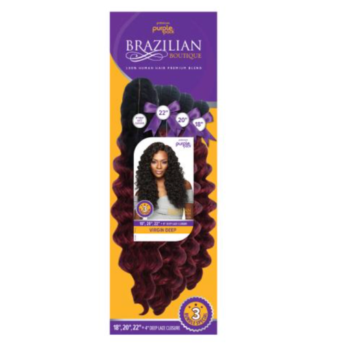 Purple Pack PP Virgin Deep 18"20"22"