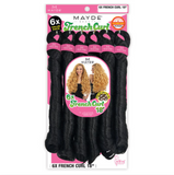 6X French Curl Braid 18" Synthetic Braiding Hair by Mayde Beauty