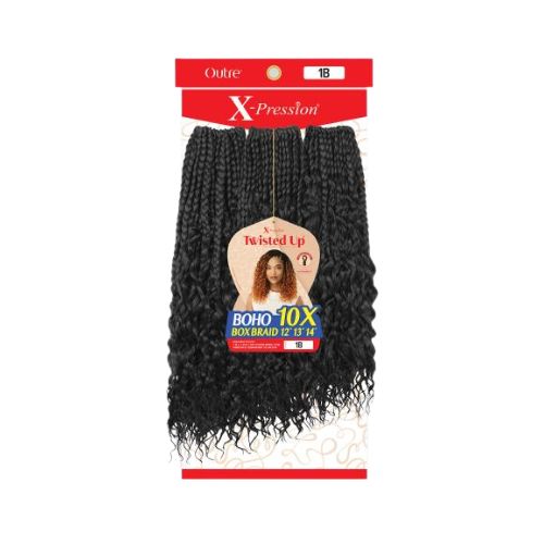 Twisted Up Boho Box Braid 12"13"14" 10x