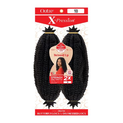 Twisted Up Springy Afro Twist 12" 2x