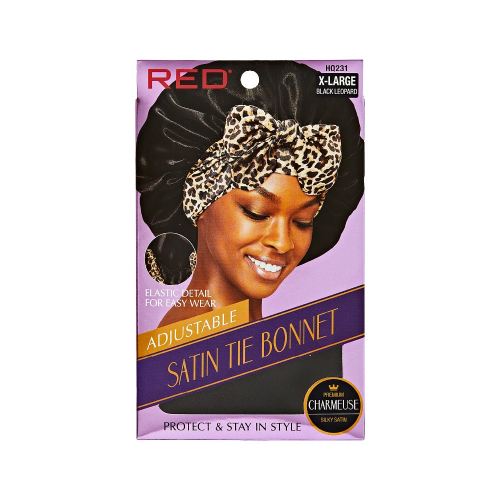 Red Satin Tie Bonnet HQ231