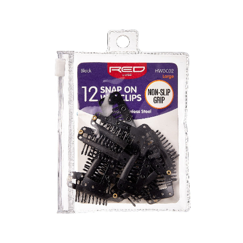 Kiss Red HWGC02 12 Wig Clips