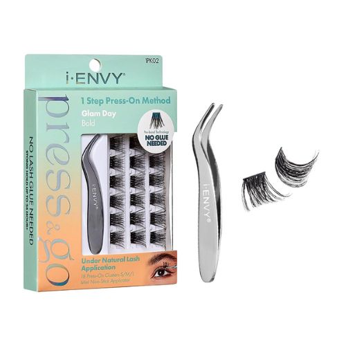 i•Envy - IPK02 - Press & Go Press On Cluster Lashes All-in-One Kit By Kiss