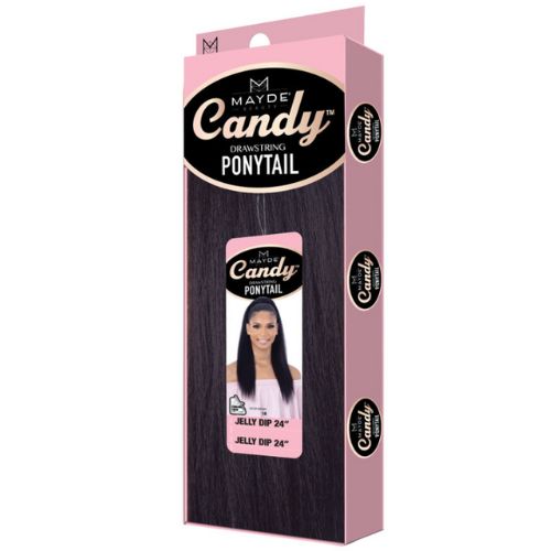 24" Jelly Dip Synthetic Drawstring Ponytail By Mayde Beauty