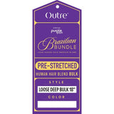 Brazilian Bundle Purple Pack Loose Deep Bulk 100% Human Hair Purple Label by Outre