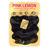 Pink Lemon Unprocessed Virgin Remi Human Hair HD 13X4 Full Lace Closure Body Wave