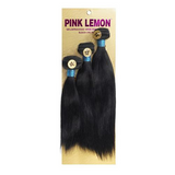 Pink Lemon Virgin Human Hair Weave 3 Bundles Straight