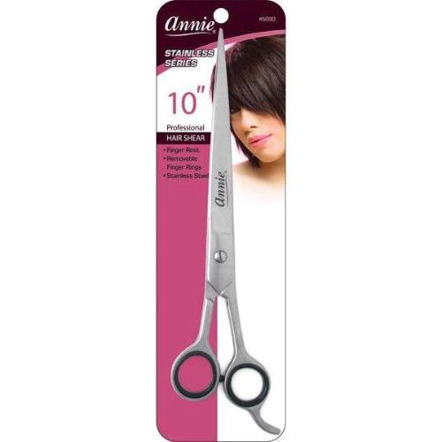 Stainless Series Hair Shears with Finger Rest Hair Scissors by Annie