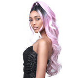 Emilia - MLF417 - Updo Revolution 13" X 2" Hand-Tied Deep Synthetic Lace Front Wig By Bobbi Boss