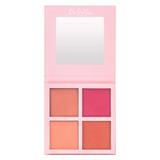 Deep Blushed Color Quad 4 Blush Palette by BeBella Cosmetics