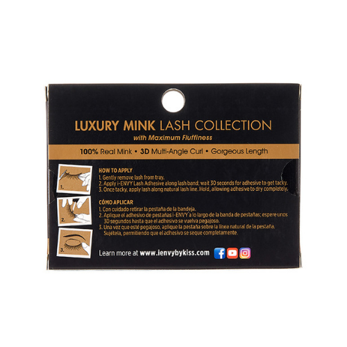 i•Envy - KMIN08 - Luxury Mink 3D Glamorous Eye Look Lashes By Kiss