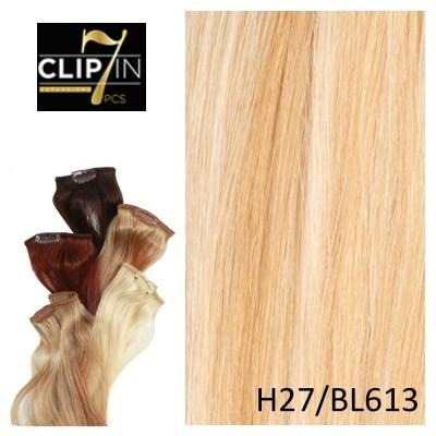 7 Piece Clip-In Black Diamond 100% Remy Human Hair Extensions By Bohyme - Waba Hair and Beauty Supply