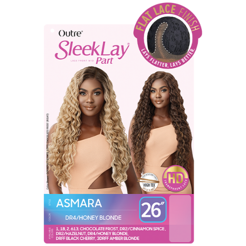 Asmara Sleek Lay Part Synthetic Lace Front Wig By Outre