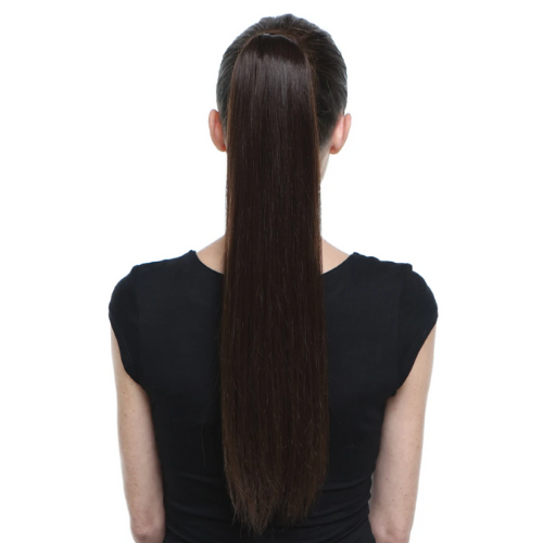22" 100% Remy Human Hair Straight Avanti Pony-Wrap By Hair Couture