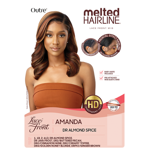 Amanda Melted Hairline Synthetic Lace Front Wig By Outre