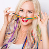18" Clip & Go Clip-In Rainbow Hair Extension (1 Piece) By Hair Couture