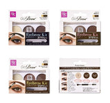 Ruby Kisses GoBrow Eyebrow Kit with Stencil (Dark Brown) - RBKT02 - By Kiss - Waba Hair and Beauty Supply