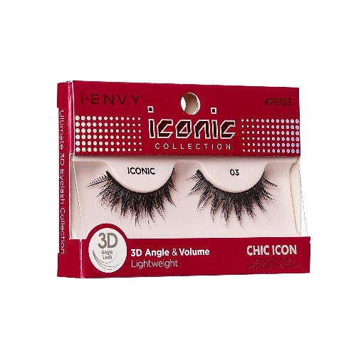 I Envy - KPEI03 - 3D Iconic Collection Chic 3D Lashes By Kiss - Waba Hair and Beauty Supply