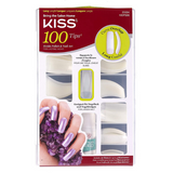 100 Long Curve Overlap Tips Plain Nails - 100PS08 - by Kiss