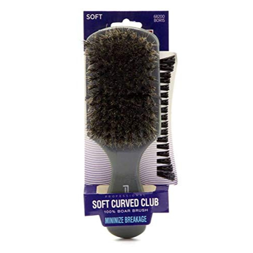 Red Soft Curve Brush 100% Boar Bristle Brush - BOR15 - by Kiss