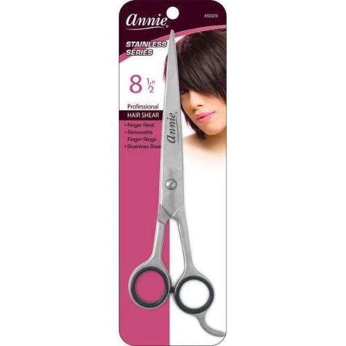 Stainless Series Hair Shears with Finger Rest Hair Scissors by Annie