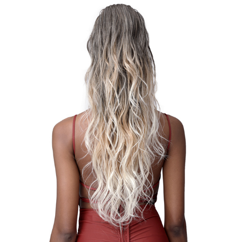 28" Miss Origin TressUp Ocean Wave Designer Mix Human Hair Blend Ponytail by Bobbi Boss