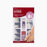 96 Full Cover Toenails Plain Nails - 96TN01 - by Kiss - Waba Hair and Beauty Supply
