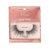 V-Luxe I Envy - VLEC10 Gold Petal - 100% Virgin Remy Real Mink Lashes By Kiss - Waba Hair and Beauty Supply