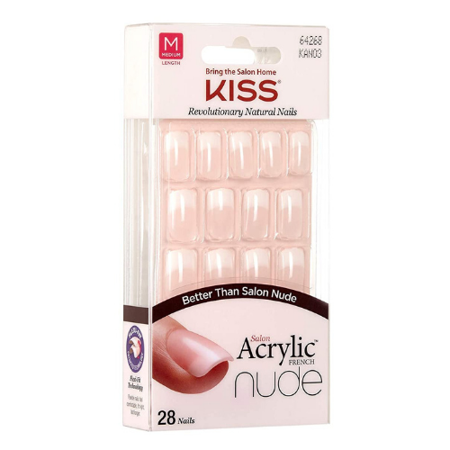 Cashmere Acrylic French Plain Press On Nails - KAN03 - by Kiss