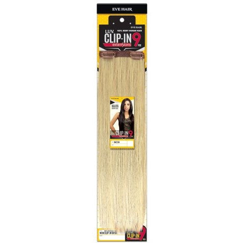 9 Piece 18" LUV Clip-In 100% Remi Human Hair by Eve Hair - Waba Hair and Beauty Supply