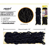 Amour Natty 16" Goddess Dreadlocks Loose Wavy Crochet Braid Hair By Chade Fashions - Waba Hair and Beauty Supply