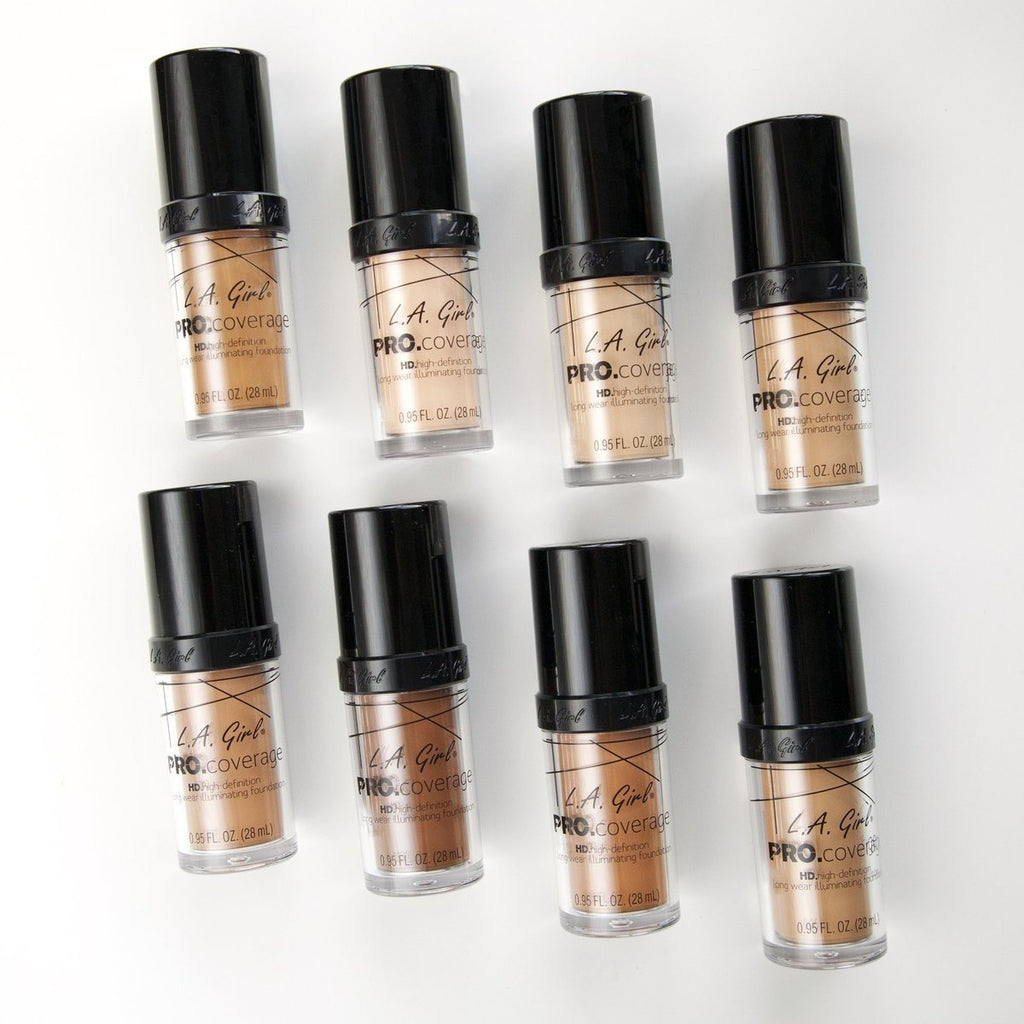 Pro. Coverage Hd Long Wear Illuminating Liquid Foundation By L.A. Girl –  Waba Hair and Beauty Supply