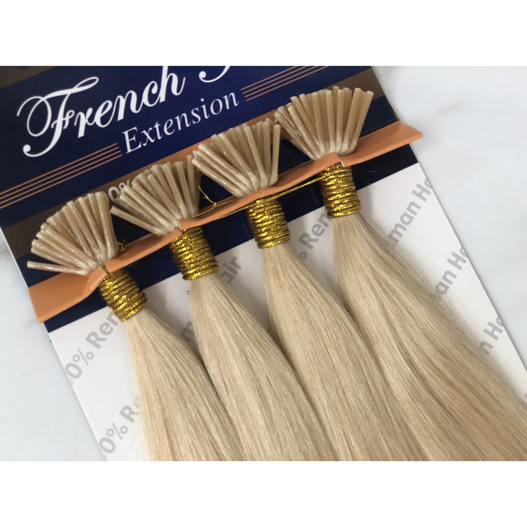 French Kiss I-Tip Micro-bead Fusion 18" 100% Remy Human Hair Extension - Straight - By Jazz Wave - Waba Hair and Beauty Supply