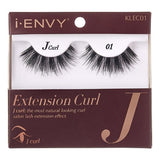 I Envy - KLEC01 - J Curl Extension Curl Invisible Band Lashes By Kiss - Waba Hair and Beauty Supply