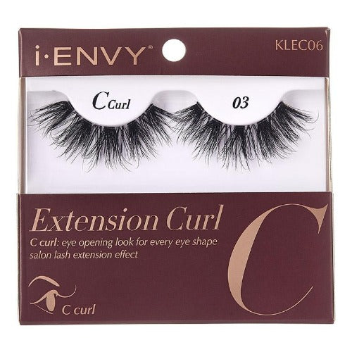 I Envy - KLEC06 - C Curl Extension Curl Invisible Band Lashes By Kiss - Waba Hair and Beauty Supply
