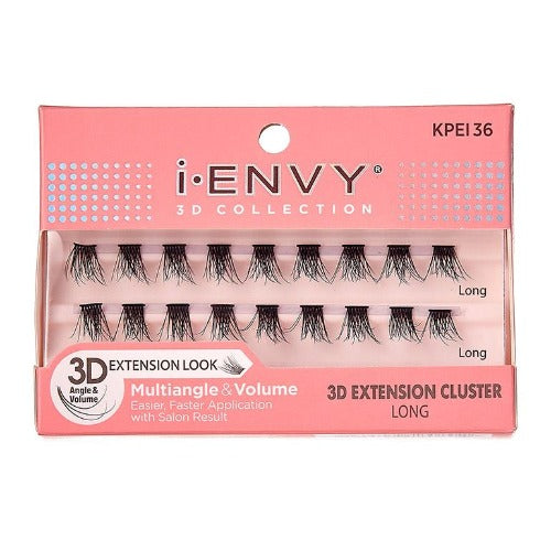 I Envy - KPEI36 - 3D Collection 3D Extension Cluster Long Lashes By Kiss - Waba Hair and Beauty Supply