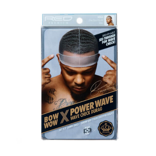 Bow Wow X Power Wave Wave Check Durag - Red Premium by Kiss