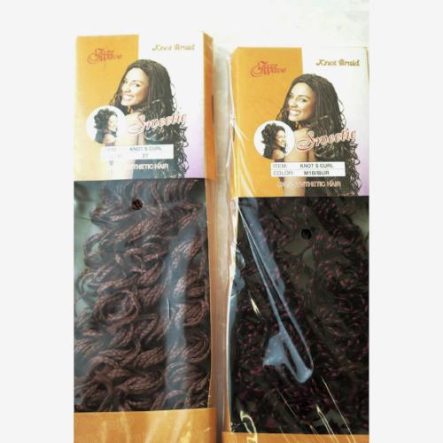 20" Knot S Curl Synthetic Crochet Braid Hair By Jazz Wave - Waba Hair and Beauty Supply