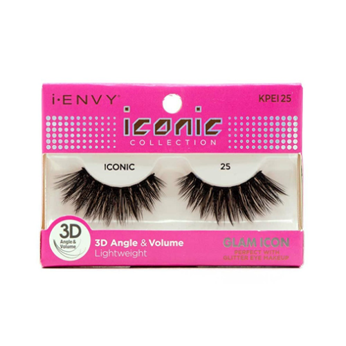 I Envy - KPEI25 - 3D Iconic Collection Glam 3D Lashes By Kiss - Waba Hair and Beauty Supply