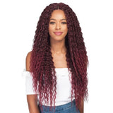 Miss Origin 12A Natural Brazilian Wave 18-20-22" Bundle Hair Designer Mix 4" Lace Part Closure Human Blend Weave Hair by Bobbi Boss