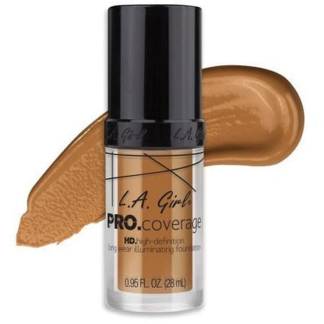 Pro. Coverage Hd Long Wear Illuminating Liquid Foundation By L.A. Girl - Waba Hair and Beauty Supply