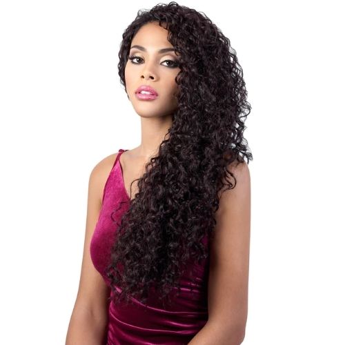 QE.Chloe Synthetic Premium Half Wig By Motown Tress