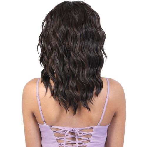 QE.Ginny Synthetic Premium Half Wig By Motown Tress