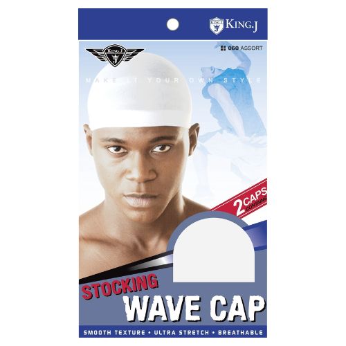 Stocking Wave Cap 2 Pieces #060 Assorted Colors by King J.